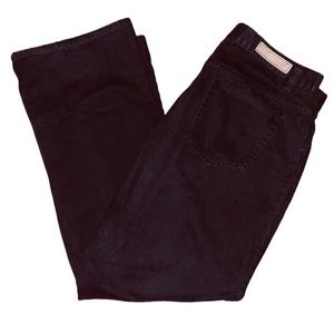 Vintage 90s Bill Blass High Waisted Dark Blue Semi Flare Leg Denim Jeans